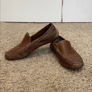 Cole Haan Somerset Venetian Brown Leather Slip-On Driving Shoes/Loafers